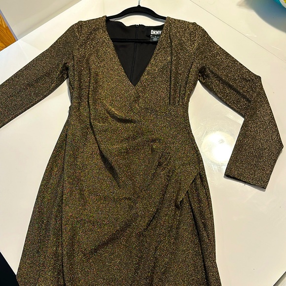 DKNY bronze cocktail dress - Picture 1 of 5